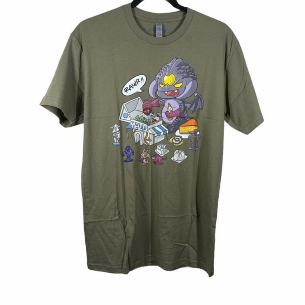 Steam Workshop Graphic Shirt Small Green Purple Tee Characters